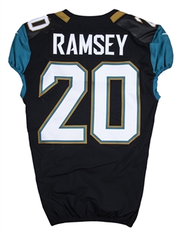 2017 Jalen Ramsey Game Issued Jacksonville Jaguars #20 Home Jersey (MEARS)